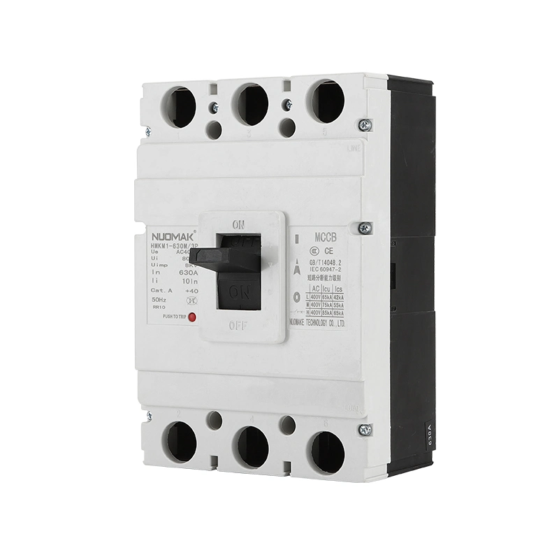 800V AC50/60Hz 400V 630A Moulded Case Circuit Breaker MCCB CE Nuomake Hmkm1-630