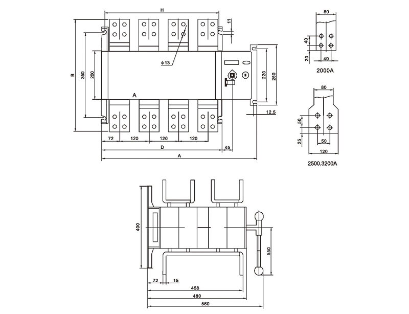 Manufacturer Factory Hgld Series Automatic Transfer Switch with Dual Power for Generator