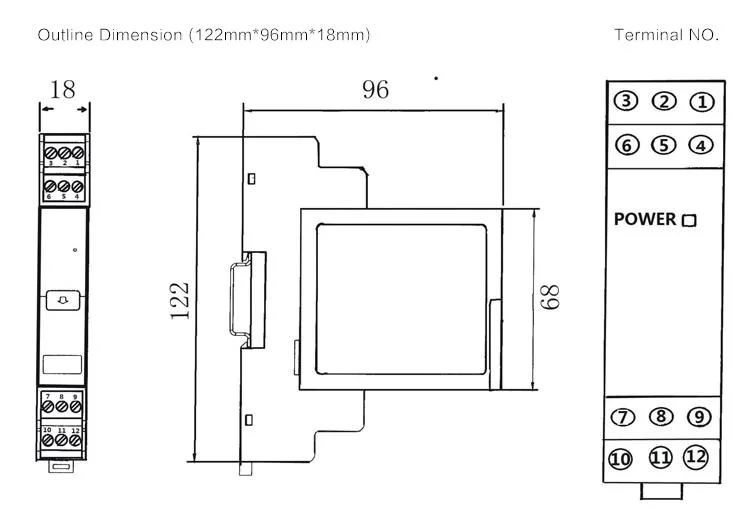 Converter 0-10V 4-20mA DC Intrinsically Safe Barrier Signal Isolator