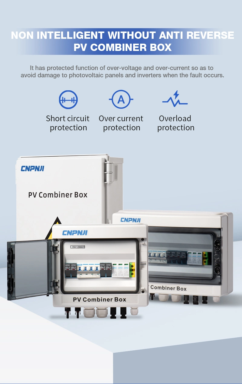 DC Solar Combiner Box 1-32 Strings PV Combiner Box for Solar Panel