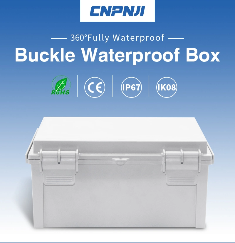 Hot Selling Hinged Plastic Enclosure IP67 Waterproof Junction Box with Board for Electronic Equipment