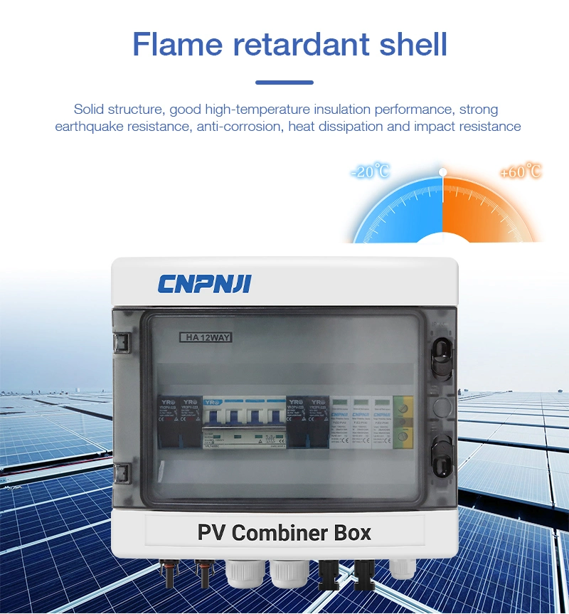 New Design IP65 Custom PV Combiner Box 2 4 6 8 12 24 in 1 out 1-24 Strings DC Combiner Box for Solar Panel 1000V