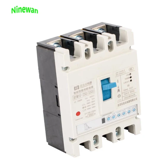 Ninewan MCCB 회로 차단기 3P 63A 80A 125A AC400V 50Hz 3상 몰드 케이스 회로 차단기 4 핀 MCCB