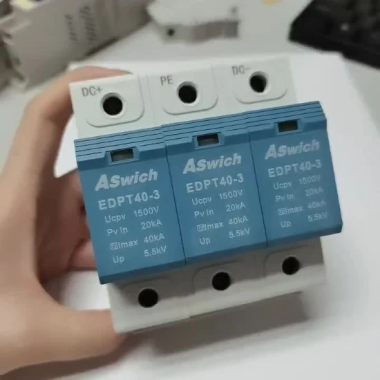 새로 개발된 형상의 SPD 40ka Type 1 Type 2를 갖춘 600/1000/1500V DC 태양광 콤비네이션 박스